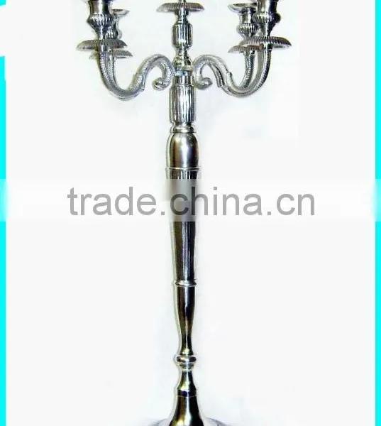 Nickle Plated Tall Wedding Candelabra