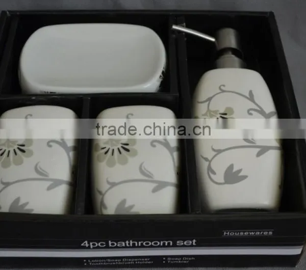 Ceramic Elegant Bathroom Accessories Bath Set photo-6
