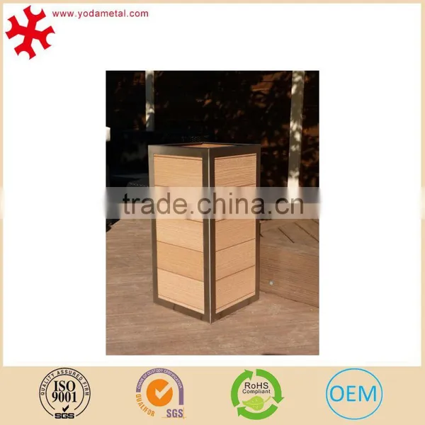 Outdoor Garden Plant Pot Tall Squre Stainless Steel Frame With GRP Panels photo-4