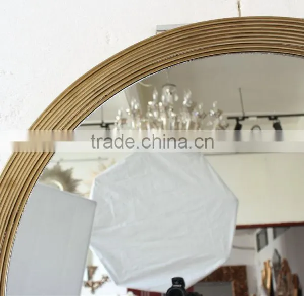 Wall Mounted Mirror In Stainless Steel Frame For Home Decor photo-5
