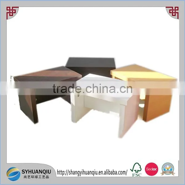 Hot Sell Handmade Colorful Painted Green Wooden Child's Stool photo-6