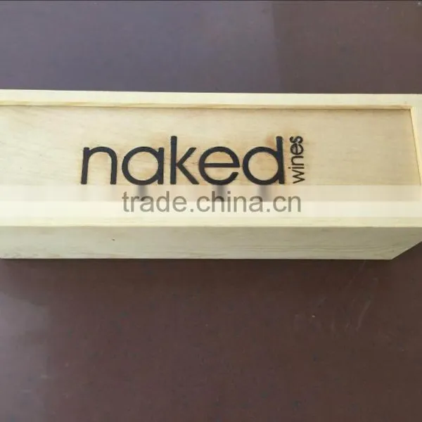 Red Wine Box Cheap Wooden Wine Boxes Pine Wood Wine Boxes photo-3