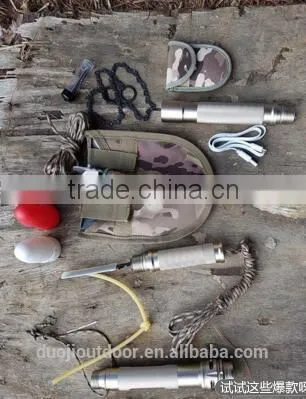 Sturdy Outdoor Emergency Gear With Shovel Hammer Knife Flashlight Fire Starter photo-3