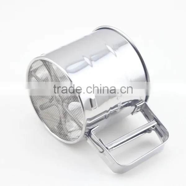 One-Handed Stainless Steel Cup Flour And Icing Sugar Sifter photo-3