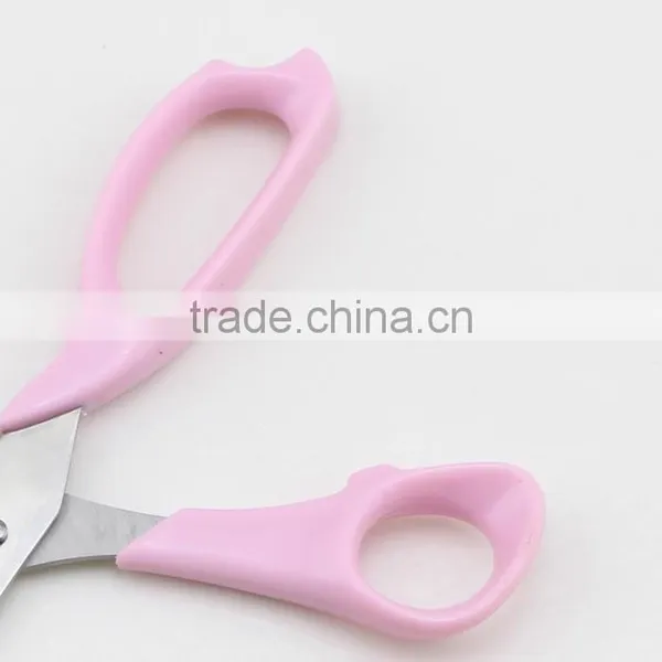 Pink Handle Stainless Steel Blade Scissors With Two Sizes photo-6