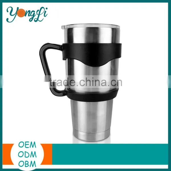 Removable Handle Stainless Steel Tumbler 30 oz With Sliding Lid photo-2