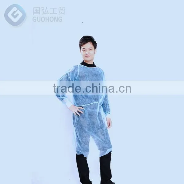 Hospital Yellow and Blue PP Isolation Gown /Hygienic Gown Safety Gown photo-2