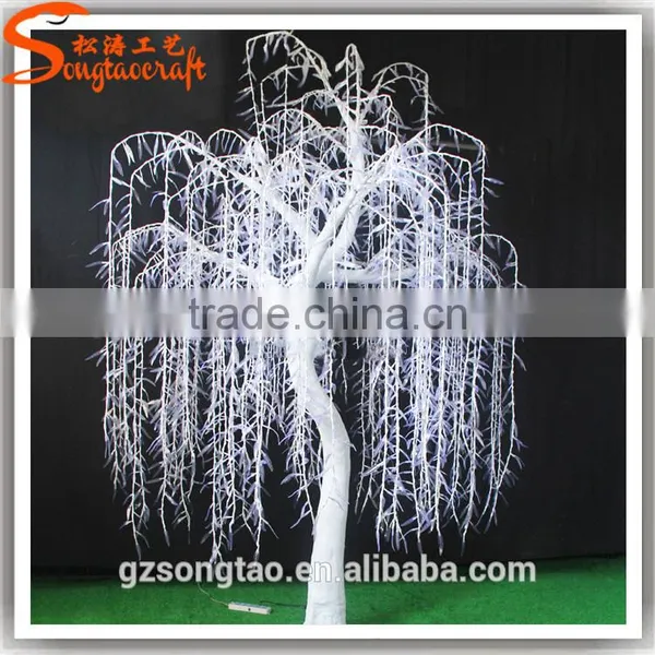 Factory Wholesale Artificial Weeping Led Lighted Willow Tree For Decoration photo-3