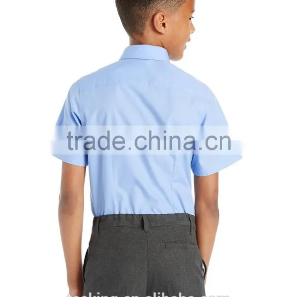 Custom Made Cotton Middle School Uniform Shirts photo-2