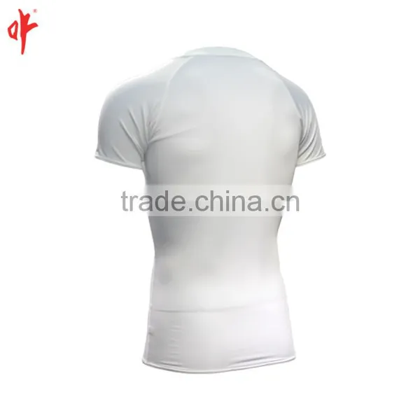 Men's Cool Dry Sport Wear Compression Reversible Baselayer Short Sleeves Baselayer T Shirts photo-3