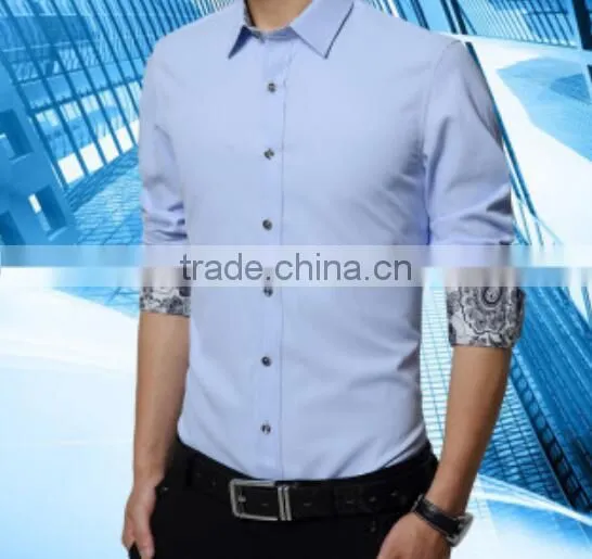 100% Cotton Mens Shirts With New Stylish OEM Long Sleeve Shirts for Men Suitable photo-3