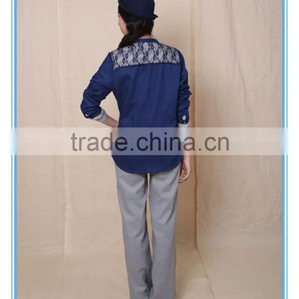 Top Fashion Women Linen Loose Pants In Garment Dye photo-4