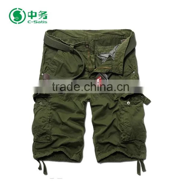 2017 HOT SALE New Style Summer Pure Cotton Six Pockets Men Short Pants photo-5