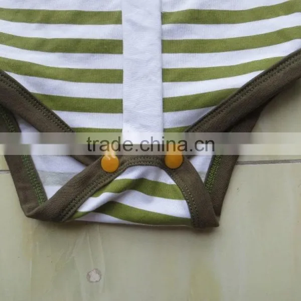 Wholesale 100% Cotton Baby Girl Soft Stripe Romper For Infant Baby Clothes photo-2