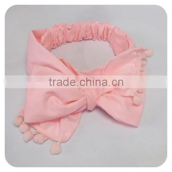2017 New Fashion Cotton Knot Messy Bow Baby Girls Headband photo-5
