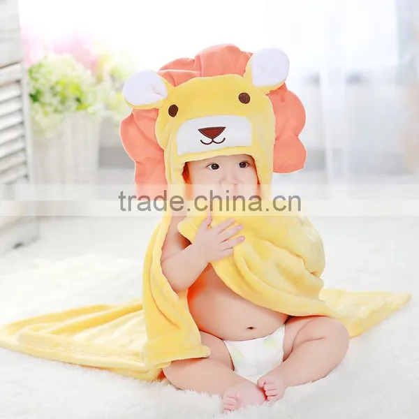 Trade Assurance Flannel Soft Hooded Baby Bath Towel photo-2