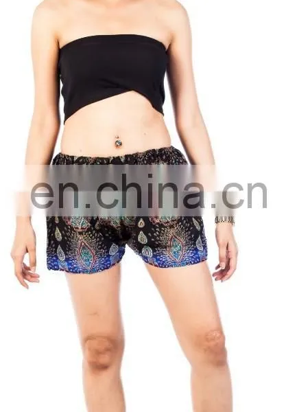 Paisley Women's Rayon Flat Sleep Casual Boxer Shorts Pants photo-3