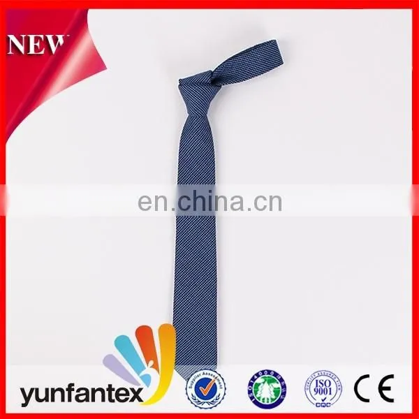 2016 Latest Navy Blue Petite Stature Cotton Necktie Wholesale photo-2