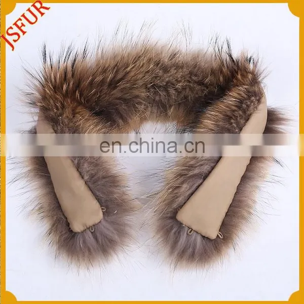 Fur Collar For Jacket/Coat/Vest Genuine Raccoon Fur Collar photo-2