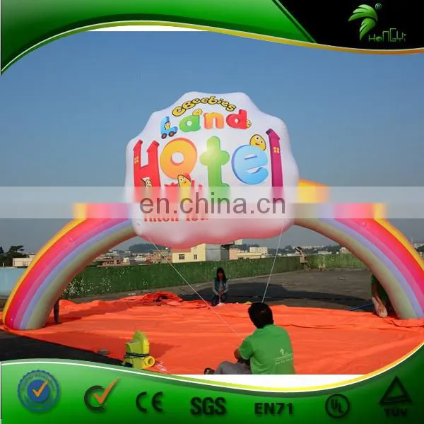 Vinyl Advertising Inflatable Rainbow Arch , Inflatable Entrance Archway for Promotion Event photo-3