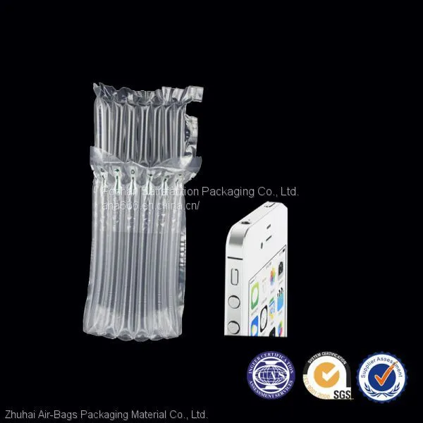 Inflatable shock resistant buffering air bubble packing bag for camera, liquor bottle, toner cartridge, computer Image