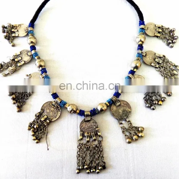 Afghani Vintage Handmade Necklace-Handmade Costume Necklace Set photo-4