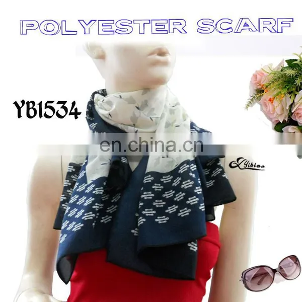 2016 China Top Fashion New Style Digital Print Polyester Turkish Chiffon Scarf Made in Factory Hot Sale in the World photo-2