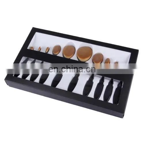 Lowest Price 10 PCS Toothbrush Style Handle Makeup Brush Eyebrow Brush Set photo-3