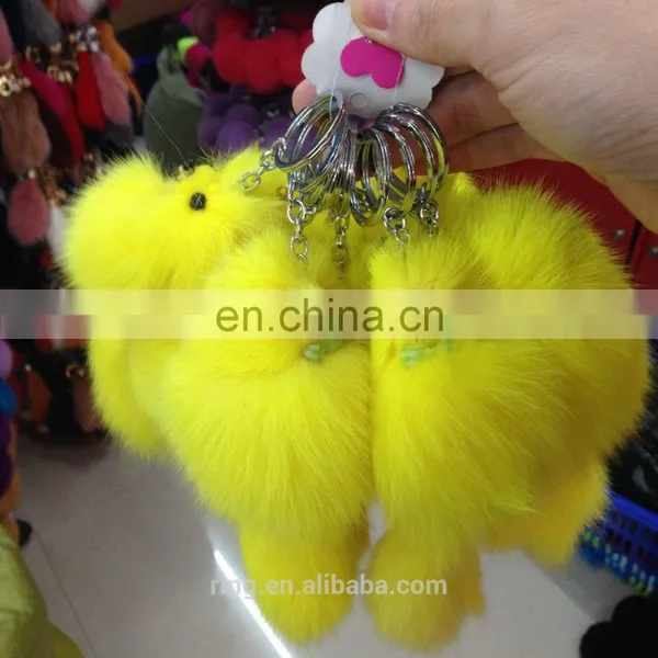 Factory Price Custom Animal Plush Fur Fox Keychain photo-6
