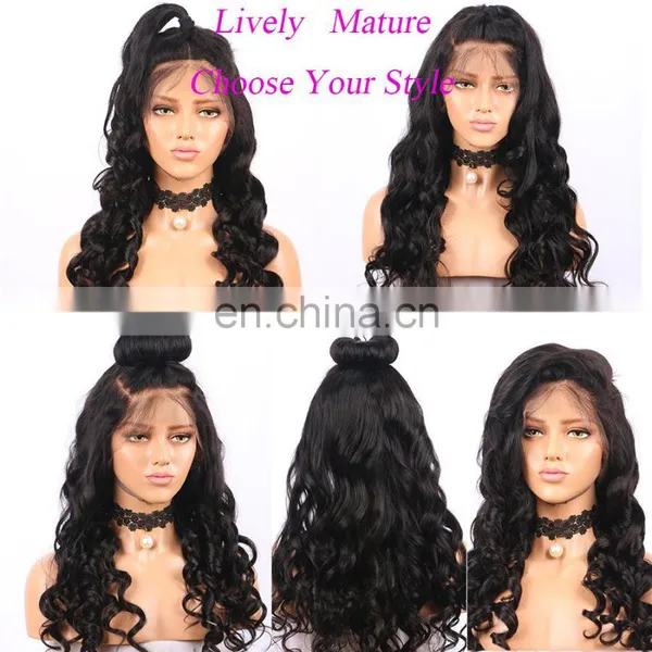 Wholesale Price Virgin Brazilian Hair 360 Lace Frontal Wig Curly Wig for Black Women photo-5
