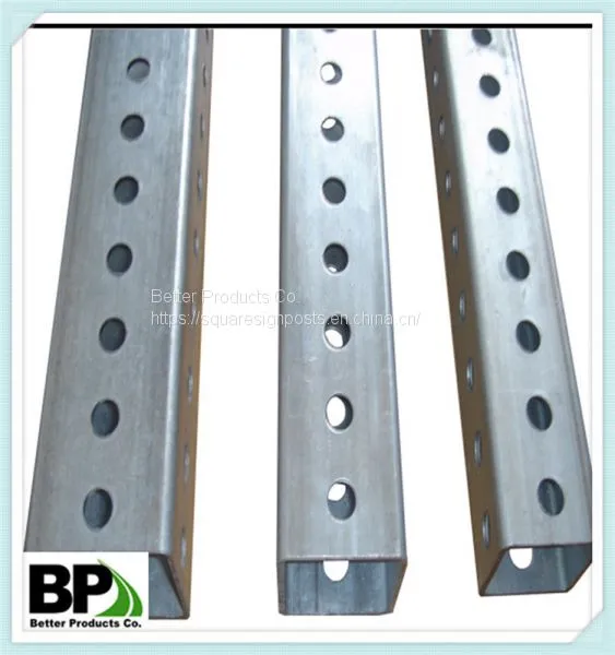 High Quality Galvanized Steel Powder Coated Road Sign Poles, Traffic Signs and Pole Manufacturer photo-5
