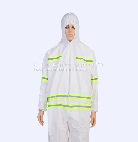 Breathable And Waterproof Disposable Microporous Coverall For Safety Protection Clothing