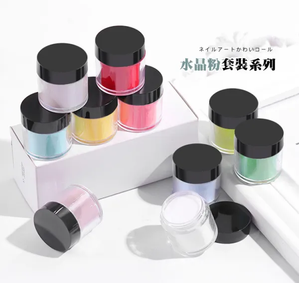 Nail Art Design Glitter Acrylic Nail Powder Colored Acrylic Powder photo-2