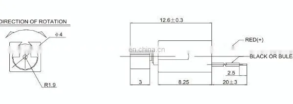 MBI0408 0410 0412 DC Coreless Micro Motor 3V 9000rpm Length for Helicopter and Timer photo-6