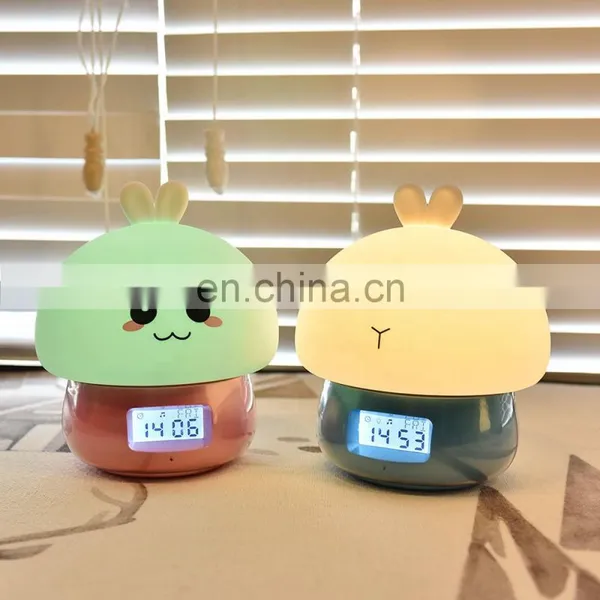 Colorful Changeable Night Light Table Lamp Alarm Clock Children Kids Digital Clock photo-4