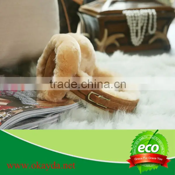 100% Australia Sheepskin Earmuffs Lambskin Ear Muffs Made in China photo-5