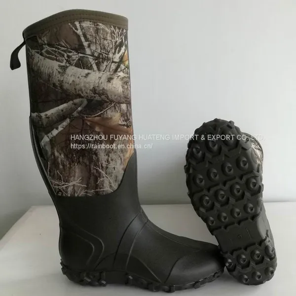 Man Camo Neoprene Boot,PVC/TPR/TPE Camo Neoprene Boots,Waterproof Male Neoprene Boots,Hunting Boots,Neoprene Camo Boot photo-4