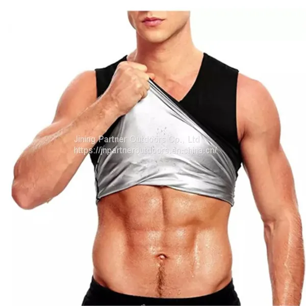 Nano Silver Coating Men Weight Loss Sauna Sweat Sport Slimming Tank Top