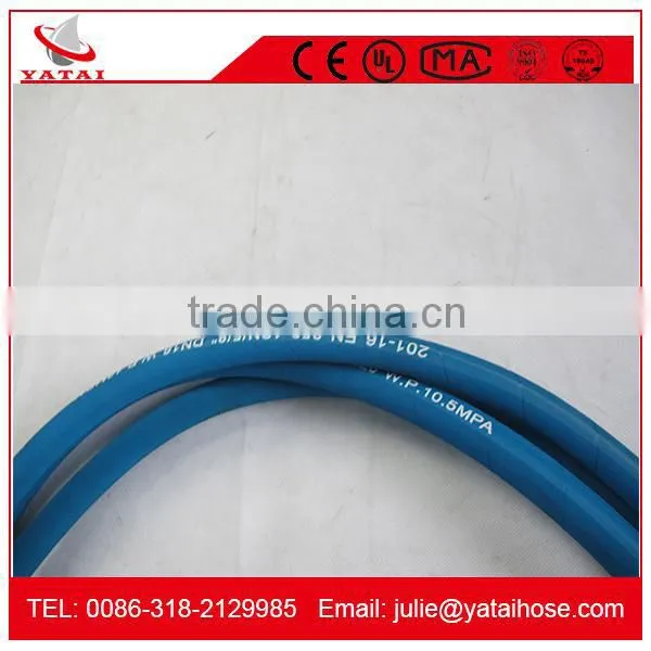 Small Diameter Blue Cloth Rubber Air Compressor Hose photo-2