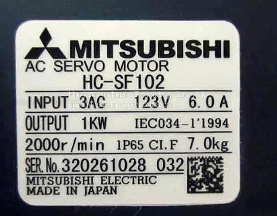 HC-SF102 Mitsubishi HC Series Motor with Interface Design Controller