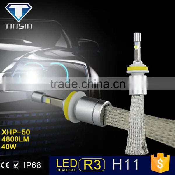Auto Led Headlight Each Bulb H4 H7 HB3 HB4 H11 Car Led Head Light photo-2