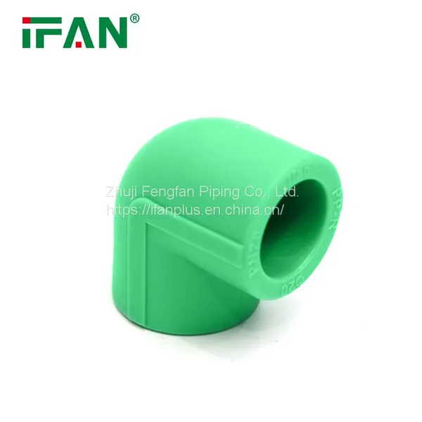 IFAN Hot Sale Green Plastic Fitting Plumbing Water Tube PPR Elbow Fittings photo-2