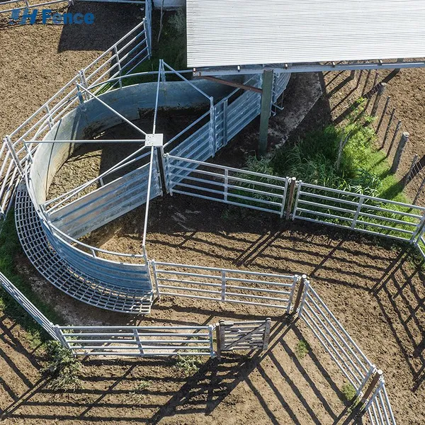 Cattle Fence Panels Sheep Yard Fence Panels Steel Corral Panels With Gate for Livestock Pasture Round Pen Farms photo-3
