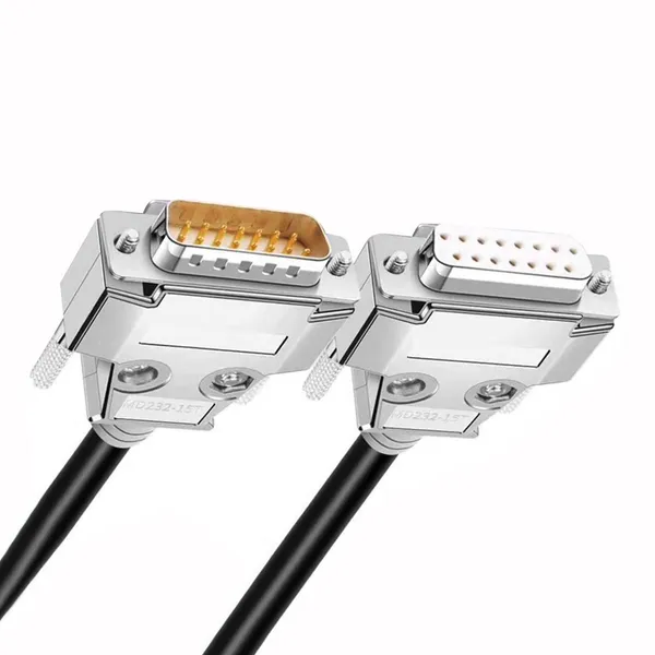 DB15 15-Pin Male to Female D-Sub Extension Harness for Equipment photo-5
