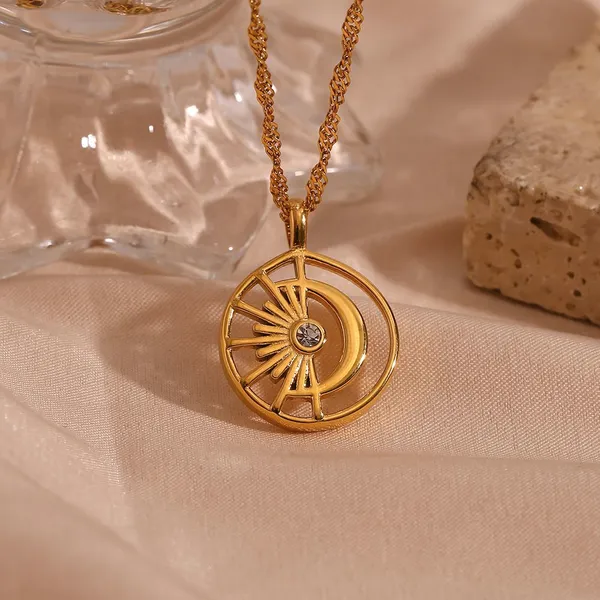 Stainless Steel Necklace for Women – 304 Grade, 45cm+5cm Extender, Matte Finish, Wholesale Price photo-5