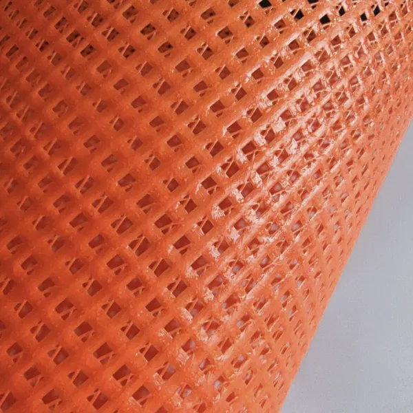 Coated polyester mesh fabric 2x2.5mm grid, 240g/m2, weft insertion, anti-static, suitable for screen printing