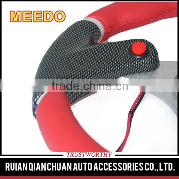 Universal Auto Accessories PVC Leather Sude Carbon 320mm 13inch OEM F1 Sports Racing Car Steering Wheels photo-2