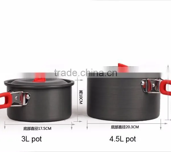 Easy Carry Outdoor Camping Cookware Sets Mess Kit photo-2