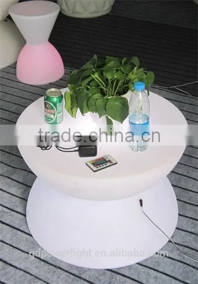 PE Plastic Bar Table With LED Lights and Remote 6040E photo-2