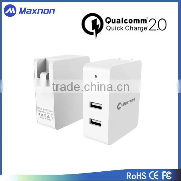 CE RoHS FCC Qualcomm Certified 3 Usb Quick Wall Charger With Quick Charge 2.0 Wholesale photo-3